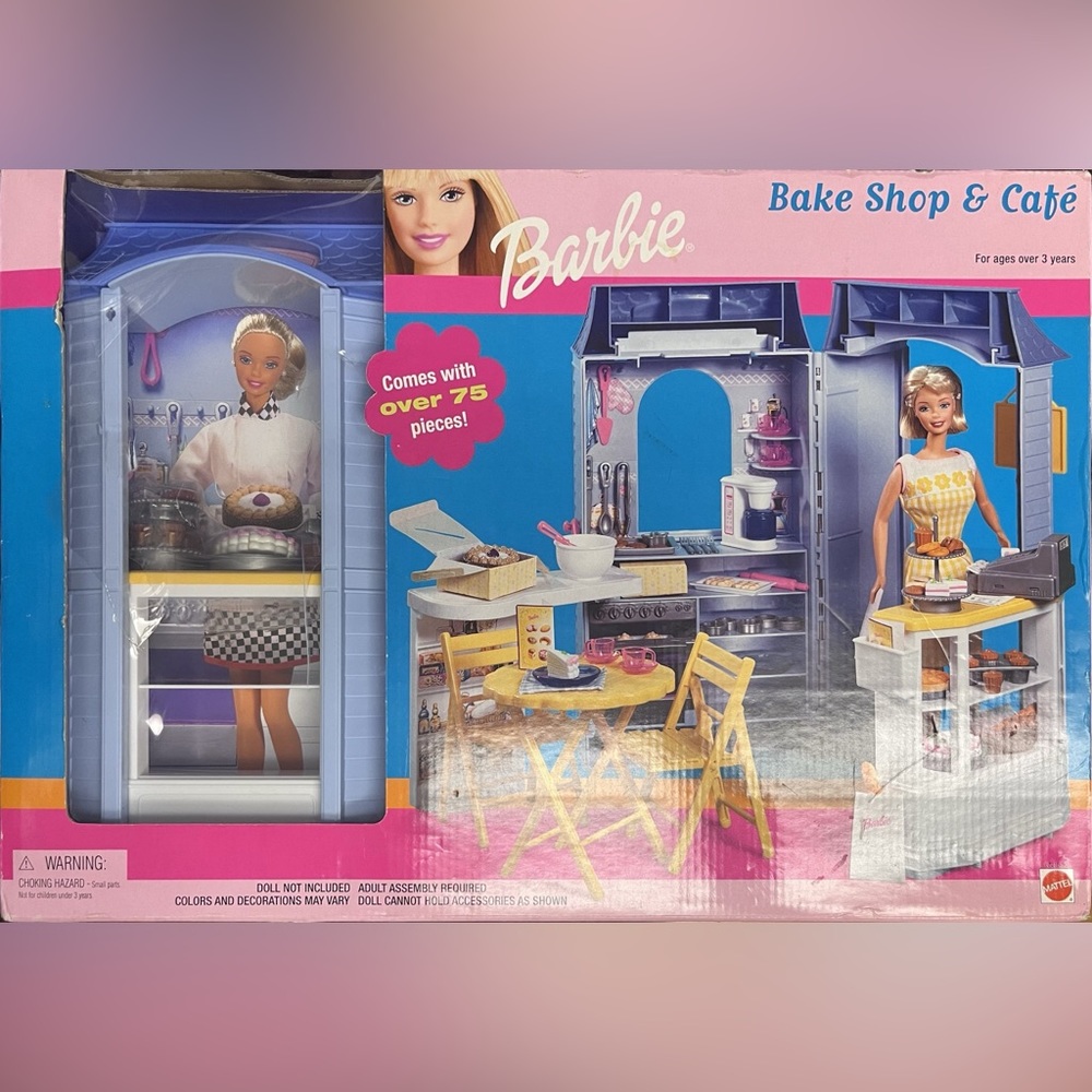 Vintage Barbie Doll Bake Shop & Cafe Playset  - Brand new - box damaged